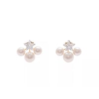 【Sea'ds Mara】Star×Pearl back catch pierce [R13AW29]