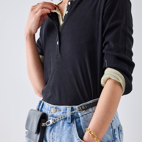【YENN】HENRY NECK TEE [Y262-82037]