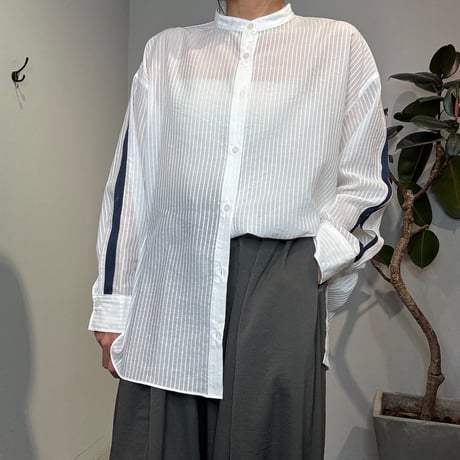 【Anna Kerrry】TAPE DESIGN STRIPE SHIRT［27261703］