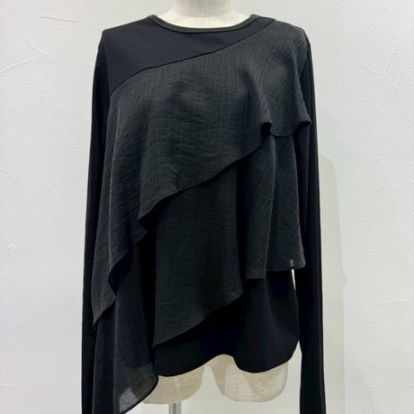 【CYAN tokyo】アシメフリルコンビTOPS［604486］