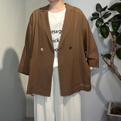 【cafune】dolman sleeve sheer jacket　［535417］