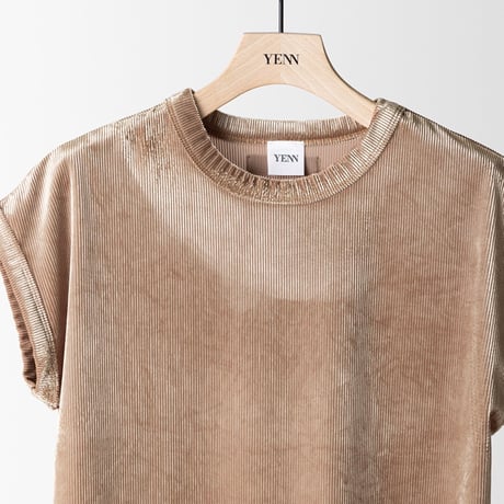 【YENN】VELVET SHORT SLV TEE [Y263-82088]