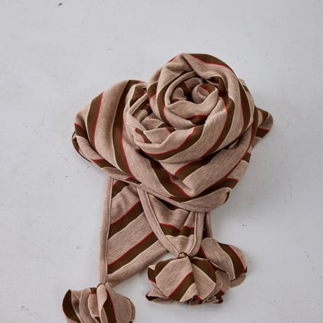 【YENN】STRIPED JERSEY SCARF [Y262-01048]