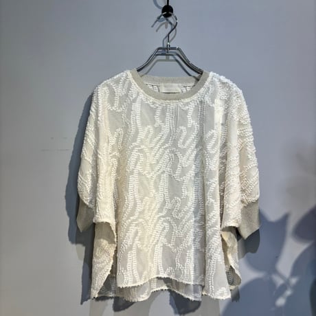 【Mylanka】ドルマンジャガードブラウス［M11310］