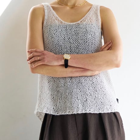 【YENN】MOHAIR HAND VEST [Y263-91100]