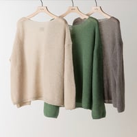 【YENN】SHEER MOHAIR KNIT PO [Y263-91101]