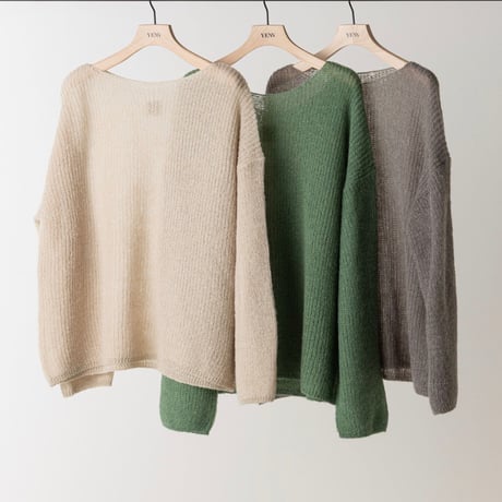 【YENN】SHEER MOHAIR KNIT PO [Y263-91101]