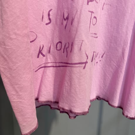 【PRIORITY】フレンチスリーブロゴTee《P61040 HW》