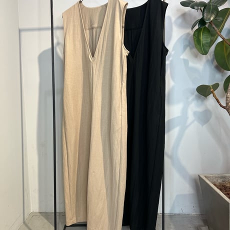 【malla】Vネックコクーンワンピース［mo61UO233］