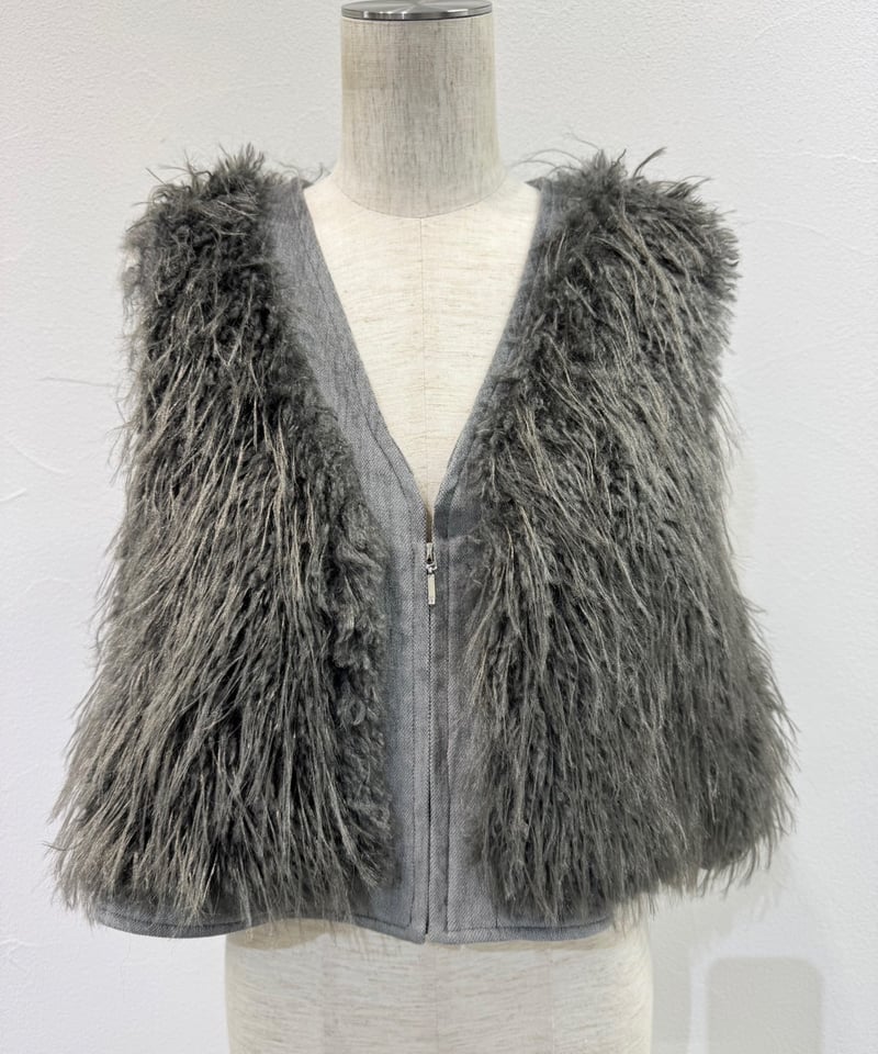 CYAN tokyo】MIXファーZIPベスト［507418］ | cavabien