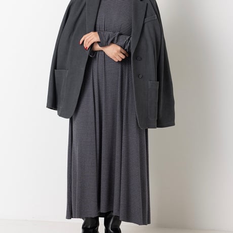 【YENN】JERSEY FLARE DRESS [Y263-52084]