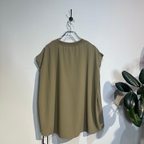 【Cavabien select】ロゴ刺繍フレンチスリーブTOPS［17615］