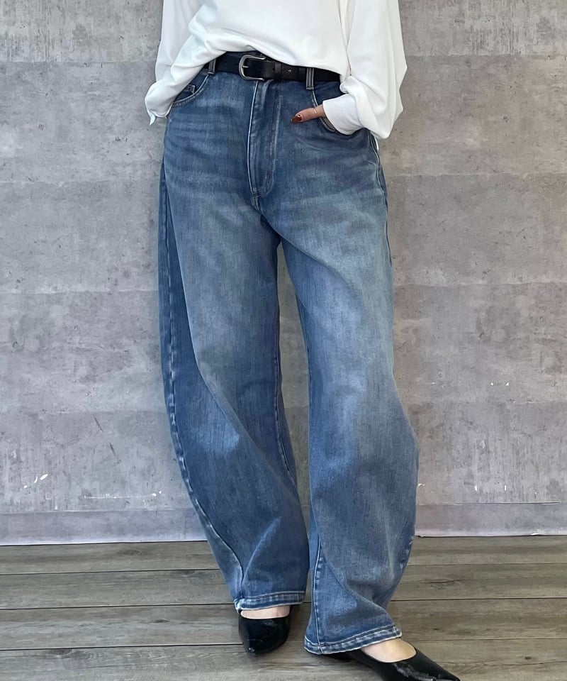 AnnaKerry】裏起毛モロッコデニムPT ［68254602］ | cavabien