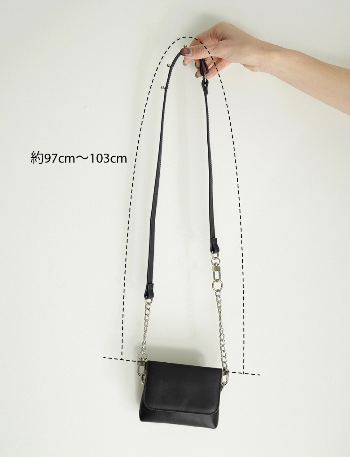 YENN】CHAIN BELT POUCH [Y252-02057-7] | cavabien