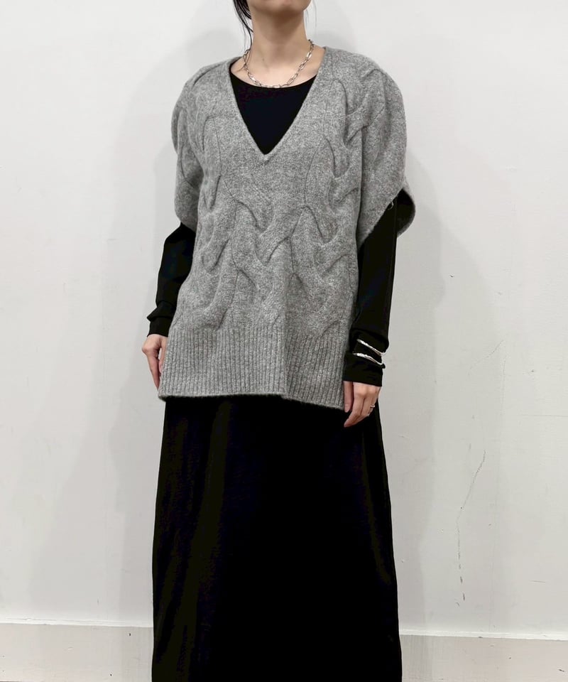 siro de labonte】cable wide vest | cavabien siro de labonte】cable wide vest | cavabien