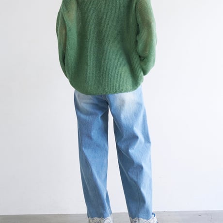 【YENN】LACE HEM TUCK DENIM [Y263-31097]