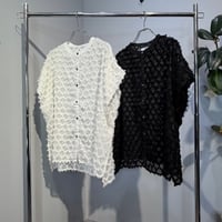 【siro de labonte】タックスリーブジャガードブラウス［R623306］