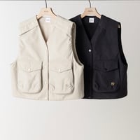 【YENN】PUFFY MILITARY VEST [Y263-42094]