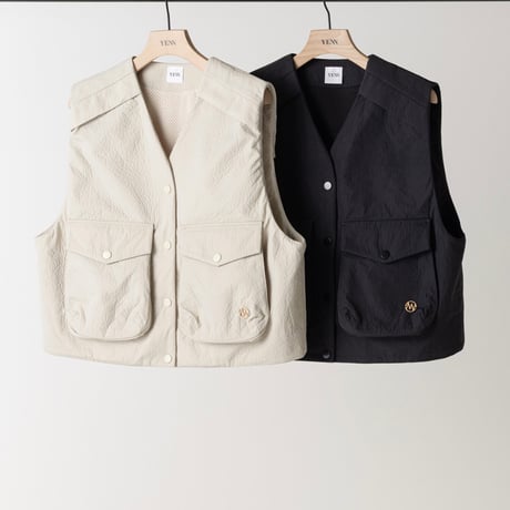 【YENN】PUFFY MILITARY VEST [Y263-42094]