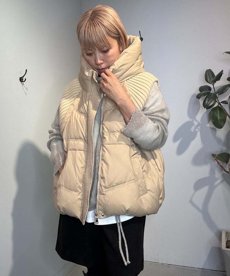DIANTE ニットドッキングダウン ニットドッキングブラックダウンベスト - LASUD - LASUD｜YAMADAYA STORE