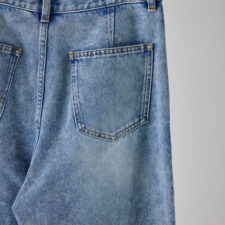 【YENN】TUCK BELT DENIM PT [Y262-31064]