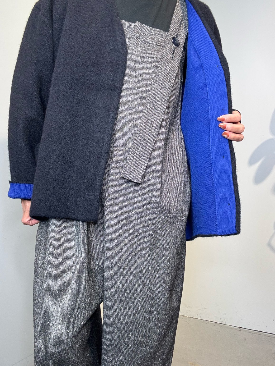 CYNICAL新品✨Wフェイス配色ニットジャケット CYNICAL新品✨Wフェイス配色ニットジャケット セール】【WEB限定】W