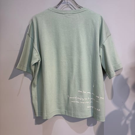 【BEATRICE】メッセージプリントコットン天竺Tシャツ　［E80214］