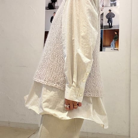 【YENN】MOHAIR HAND VEST [Y263-91100]