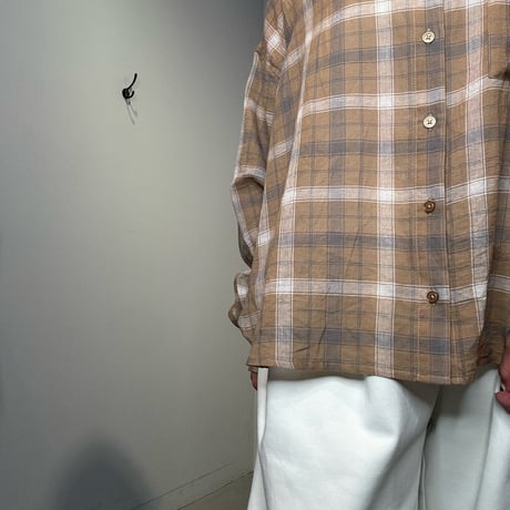 【PRIORITY】 シアーチェックシャツ《P61132 BF》