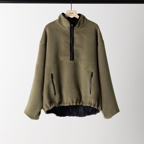 【YENN】SHAGGY HALF ZIP JK [Y254-41126-4]