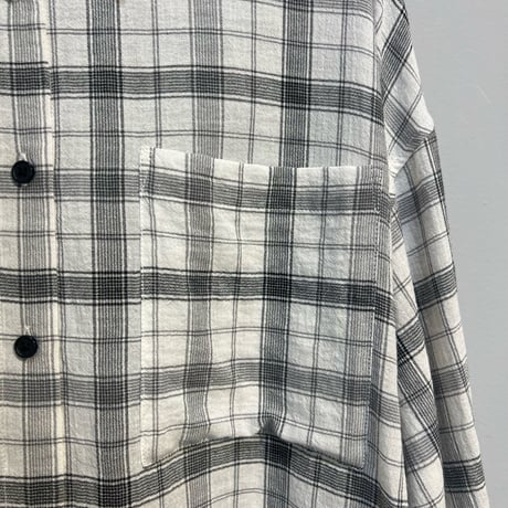 【PRIORITY】 シアーチェックシャツ《P61132 BF》