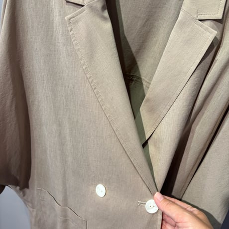 【cafune】dolman sleeve sheer jacket　［535417］