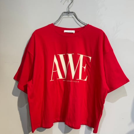 【CHIGNON】"AWE"プリントクロップドTee［8462-403KK］