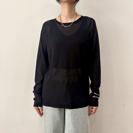 【siro de labonte】L/S knit Tshirt《R613110》
