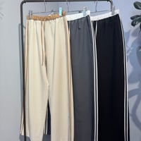 【Mylanka】サイドラインワイドパンツ　［M31303］