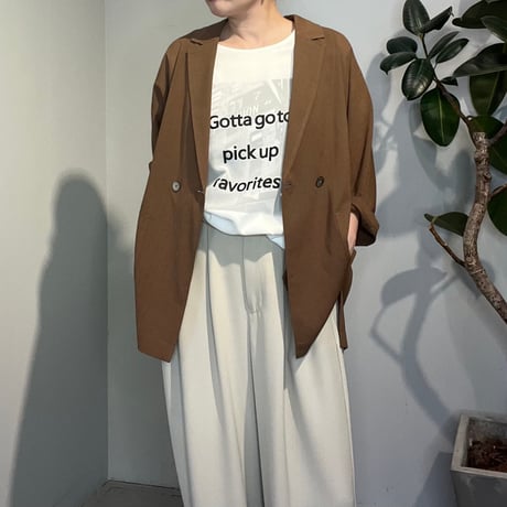 【cafune】dolman sleeve sheer jacket　［535417］