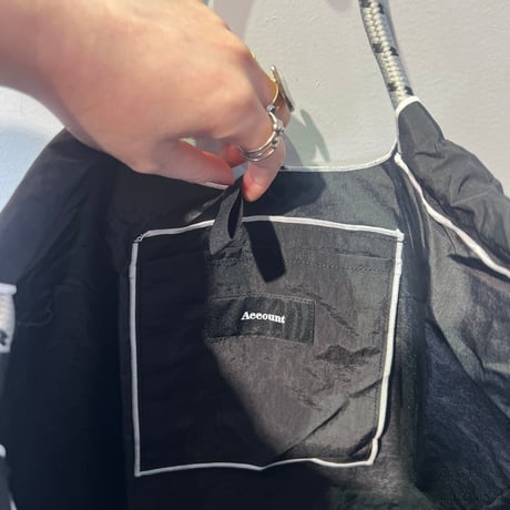 ❤️送料無料🚚【Account】ロゴデザイン刺繍トートBAG［MAD106GDE］