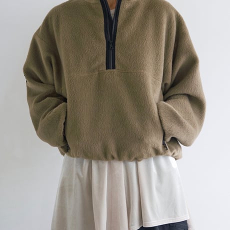 【YENN】SHAGGY HALF ZIP JK [Y254-41126-4]