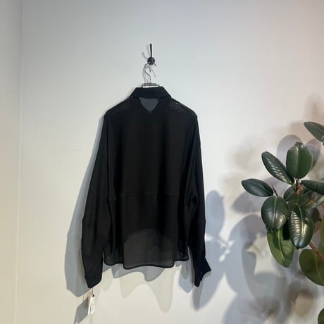 【CLOCHE】メッシュコクーンシャツ［612-85588］