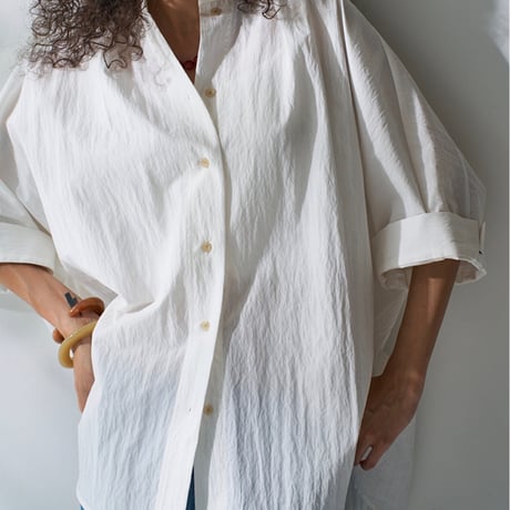 【YENN】ROUND FORM SHIRT［Y261-11005-2］