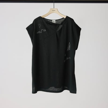 【YENN】TWIST PRINT TEE [Y262-81058]