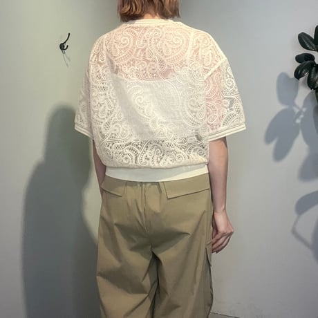 【Mylanka】ペイズリー刺繍ブラウス　［M11208］