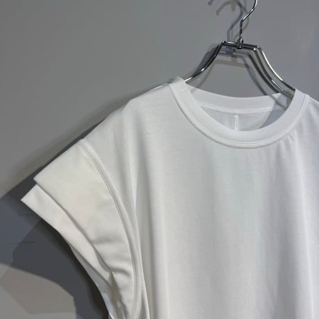 【PRIORITY】パテッドショルダーTシャツ［P62044HW］