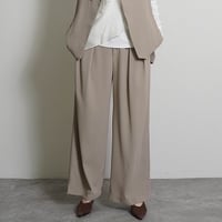 【CYAN tokyo】インプリーツジョーゼットワイド［604496］