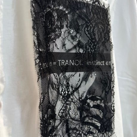 【TRANOI.】レース×アートプリントワイドTee［242J227］