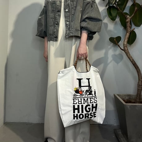 ❤️送料無料🚚【Account】ロゴデザイン刺繍トートBAG［MAD107DE］