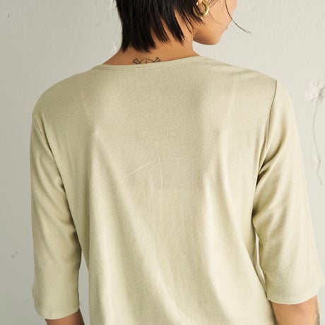 【YENN】HENRY NECK TEE [Y262-82037]