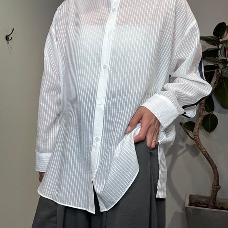【Anna Kerrry】TAPE DESIGN STRIPE SHIRT［27261703］