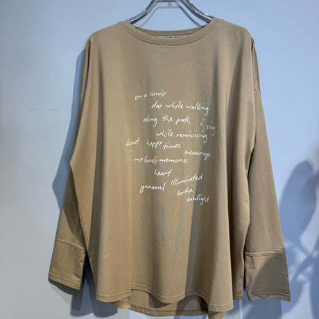 【AnnaKerry】手書きロゴルーズロンTEE  ［85261923］