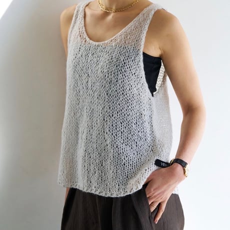 【YENN】MOHAIR HAND VEST [Y263-91100]